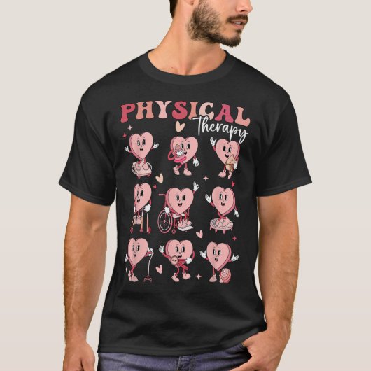 かわいいフィジカルセラピーバレンタインデーPt Pta Pedia Tシャツ (正面)