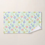 かわいいフィッシュパステルグリーン バスタオルセット (ハンドタオル)