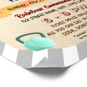 かわいいフィットネステーマチラシ ポスター (角)