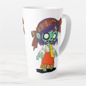 かわいいフィリピノゾンビ カフェラテマグ (右アングル)