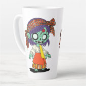 かわいいフィリピノゾンビ カフェラテマグ (左アングル)