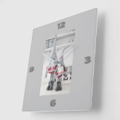 **かわいいフィンランド格言クリスマス**時計 スクエア壁時計 (傾斜)