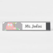 かわいいフイルズエレメンタル先生ズデスク名プレート デスクネームプレート (正面)