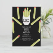 かわいいフイルズレストランバースデーパーティーの招待 招待状 (スタンド正面)