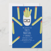 かわいいフイルズレストランバースデーパーティーの招待 招待状 (正面)