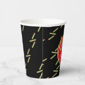 かわいいフイルズレストランバースデーパーティーブラック 紙コップ (右)