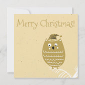 かわいいフェイク金ゴールド |クリスマスパーティー 招待状 (裏面)