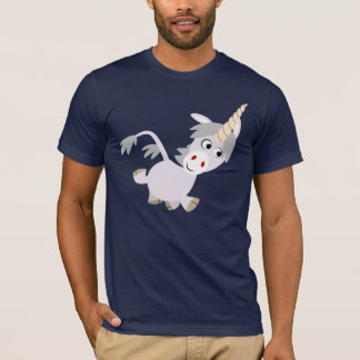 かわいいフェイスブックマンガのユニコーンTシャツ Tシャツ