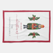 かわいいフェスティバルくるみ割りカメリークリスマス キッチンタオル (横)