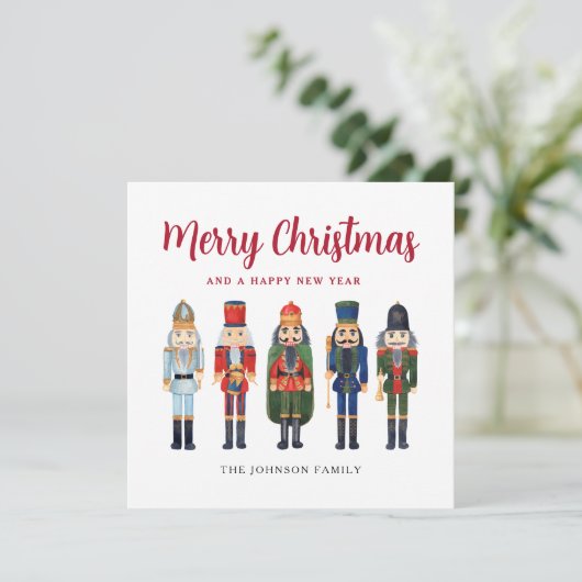 かわいいフェスティバルくるみ割りカメリークリスマス シーズンカード (スタンド正面)