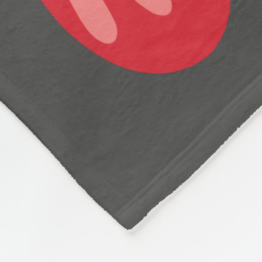 かわいいフェスティバルくるみ割りパターンクリスマスレッドグレー フリースブランケット (角)