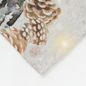 かわいいフェスティバルウィンターダック フリースブランケット (角)