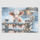 かわいいフェスティバルカウクリスマス 薄葉紙 (正面)