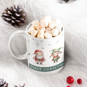 かわいいフェスティバルキッズ1stクリスマス コーヒーマグカップ