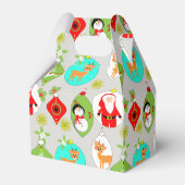 かわいいフェスティバルクリスマスパターン フェイバーボックス (裏面サイド)