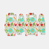 かわいいフェスティバルクリスマスパターン フェイバーボックス (折り畳みなし)