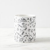 かわいいフェスティバルクリスマスホリデーズパターン コーヒーマグカップ (中央)