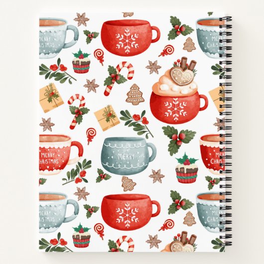 かわいいフェスティバルクリスマスマグパターンレシピ ノートブック (裏面)