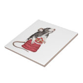 かわいいフェスティバルクリスマスラット タイル (側面)