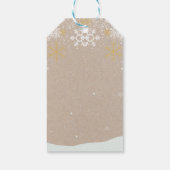 かわいいフェスティバルジンジャーブレッドハウスベビーシャワー ギフトタグ (裏面)