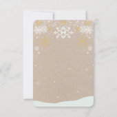 かわいいフェスティバルジンジャーブレッドハウスベビーシャワー サンキューカード (裏面)