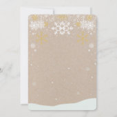 かわいいフェスティバルジンジャーブレッドハウスベビーシャワー 招待状 (裏面)