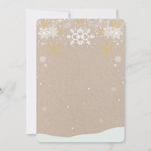 かわいいフェスティバルジンジャーブレッドハウスベビーシャワー 招待状 (裏面)