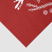 かわいいフェスティバルスカンジレッドホワイトクリスマスディアー 薄葉紙 (詳細)