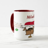 かわいいフェスティバルトナカイ マグカップ (正面左)