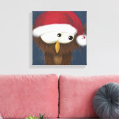 かわいいフェスティバルフクロウ キャンバスプリント (インサイチュ (リビング))