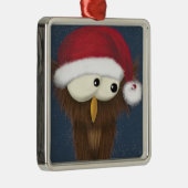 かわいいフェスティバルフクロウ メタルオーナメント (右)