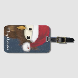 かわいいフェスティバルフクロウ ラゲッジタグ