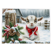 かわいいフェスティバルベビーヤギon the Farm Chrimas ラージペーパーバッグ (裏面)