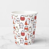 かわいいフェスティバルペンギンパターンクリスマスパーティー 紙コップ (左)