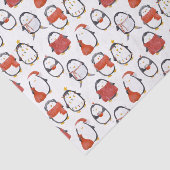 かわいいフェスティバルペンギン柄クリスマス 薄葉紙 (詳細)