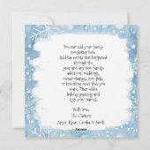 かわいいフェスティバルホワイトミニホームクリスマス シーズンカード (裏面)