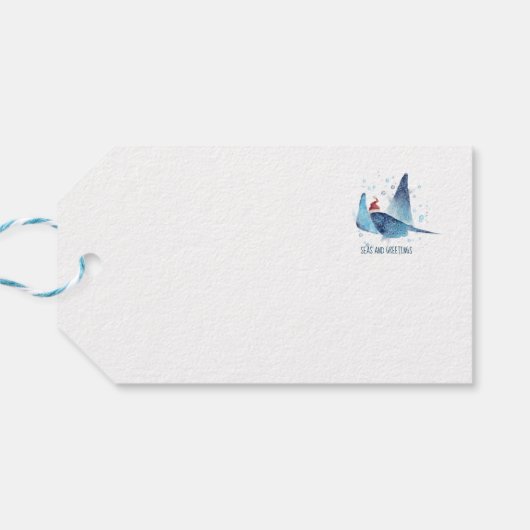 かわいいフェスティバルマンタレイシーズアンドグリーティング ギフトタグ (裏面横)