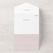 かわいいフェスティバルメリークリスマスタイポグラフィ |写真 オールインワン招待状 (外側)