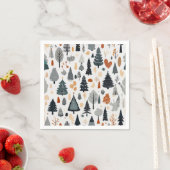 かわいいフェスティバルメリークリスマスホリデーパーティー スタンダードカクテルナプキン (インサイチュ)