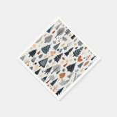 かわいいフェスティバルメリークリスマスホリデーパーティー スタンダードカクテルナプキン (角)