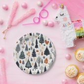 かわいいフェスティバルメリークリスマスホリデー ペーパープレート (パーティー)