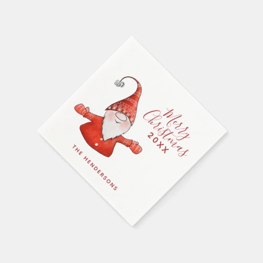 かわいいフェスティバルメリークリスマス スタンダードカクテルナプキン (角)