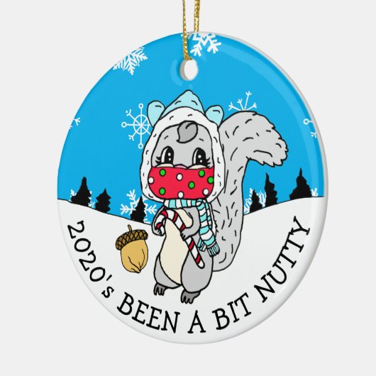 かわいいフェスティバルリス2020が変な新年 セラミックオーナメント (左)