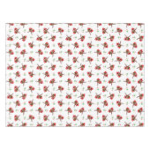 かわいいフェスティバルレッドカースキークリスマストインデナー テーブルクロス (正面(横))