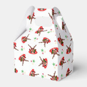 かわいいフェスティバルレッドカースキークリスマストインデナー フェイバーボックス (正面サイド)