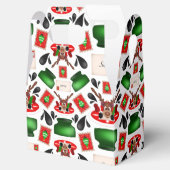 かわいいフェスティバルレッドカースキークリスマストインデナー フェイバーボックス (オープン)