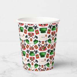 かわいいフェスティバルレッドカースキークリスマストインデナー 紙コップ