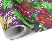 かわいいフェスティバルヴィンテージエンジェルチェルーブホリークリスマス ラッピングペーパー (ロールコーナー)