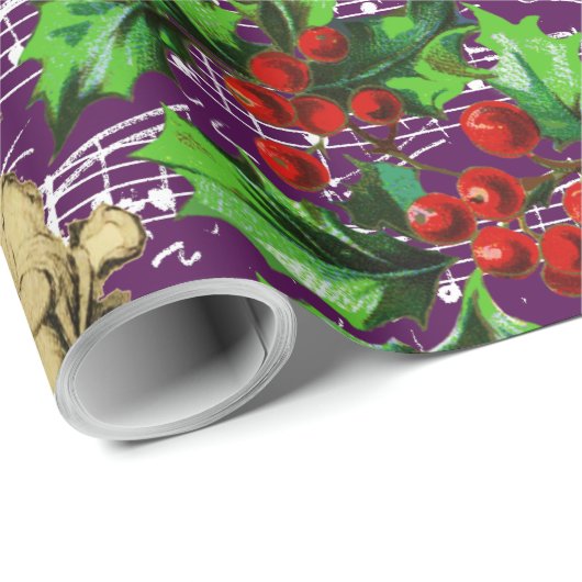 かわいいフェスティバルヴィンテージエンジェルチェルーブホリークリスマス ラッピングペーパー (ロールコーナー)