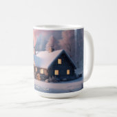 かわいいフェスティバルヴィンテージ伝統的クリスマスマグカップ コーヒーマグカップ (正面右)